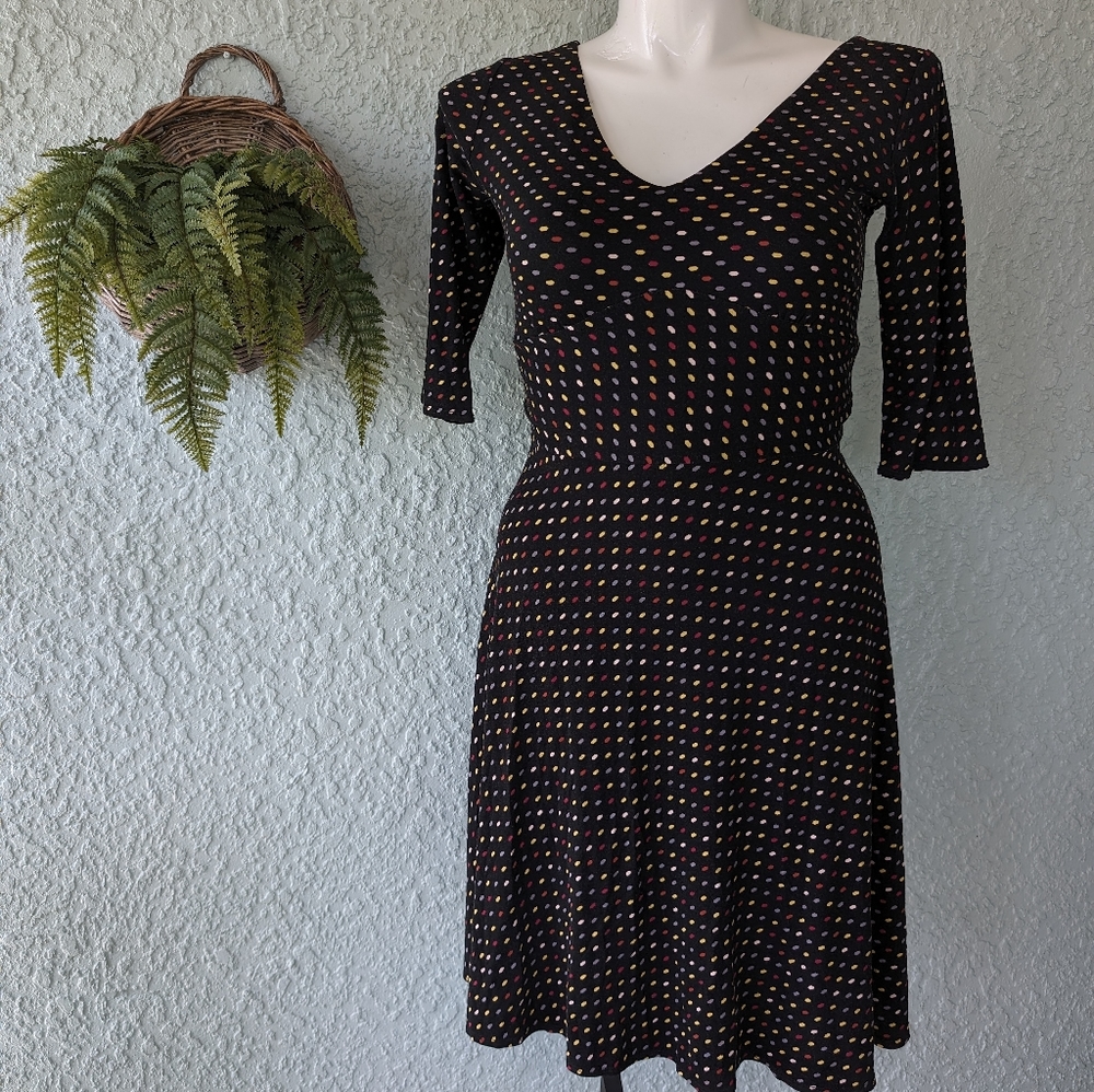 Salaam polkadot 3/4 sleeve dress‎  size m